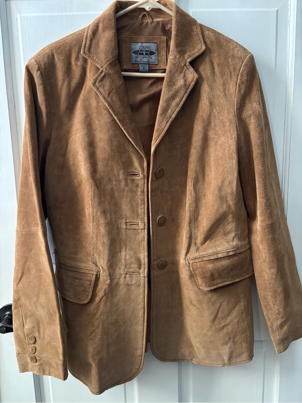 Brown Suede Blazer Jacket - Women